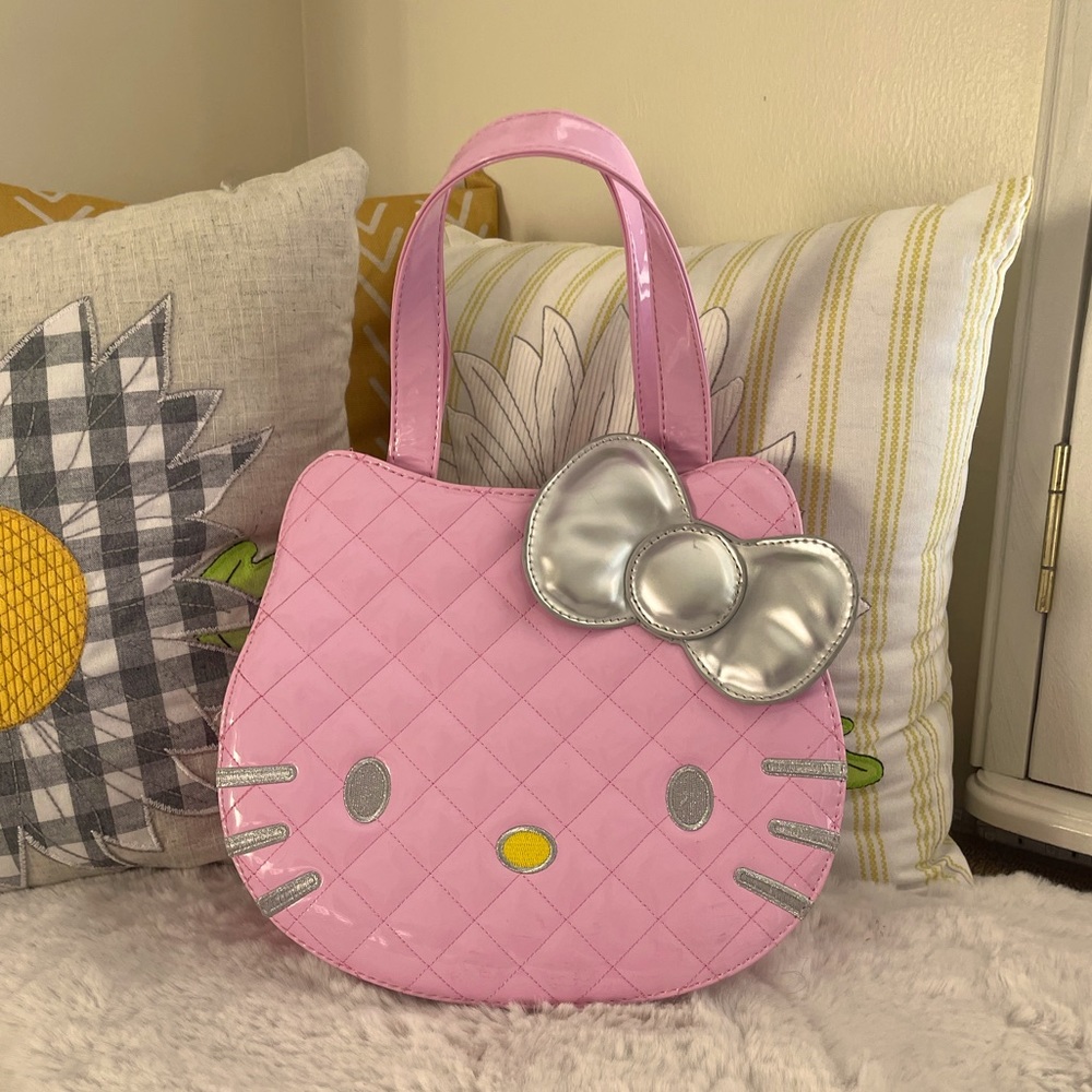 Sanrio Bag | Quilted Hello Kitty Purse | Color: Pink | Material: Faux Leather ❀❥